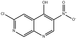 6-氯-3-硝基-1,7-萘啶-4-醇 结构式