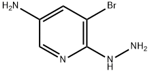 3-Pyridinamine, 5-bromo-6-hydrazinyl- 结构式
