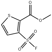2-Thiophenecarboxylic acid, 3-(fluorosulfonyl)-, methyl ester 结构式