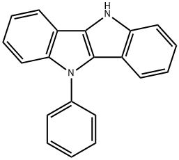 5-phenyl-5,10-dihydroindolo[3,2-b]indole 结构式