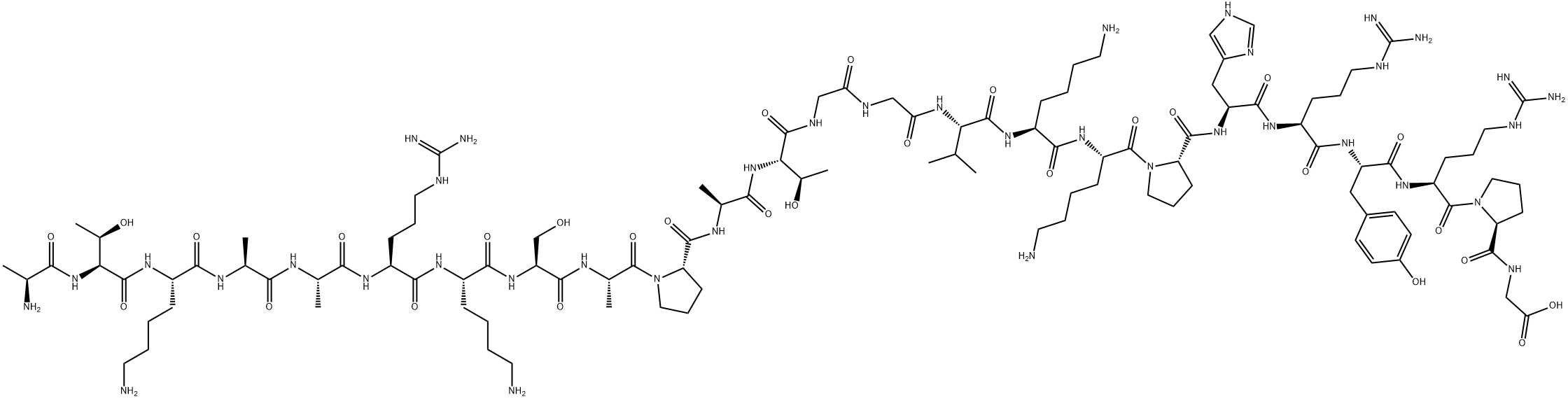 Histone H3 (21-44) 结构式