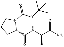 D-Alaninamide, 1-[(1,1-dimethylethoxy)carbonyl]-L-prolyl- 结构式