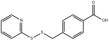 4-(吡啶-2-基二硫烷基)甲基)苯甲酸 结构式