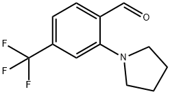 Benzaldehyde, 2-(1-pyrrolidinyl)-4-(trifluoromethyl)- 结构式