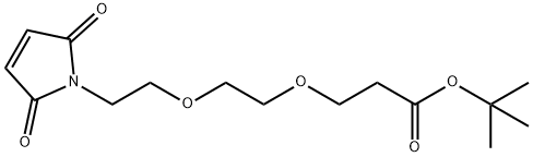 Mal-PEG2-CH2CH2COOtBu 结构式
