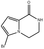 6-溴-3,4-二氢吡咯并[1,2-A]吡嗪-1(2H)-酮 结构式