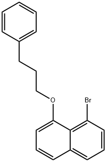 1-溴-2-苯丙氧基萘 结构式