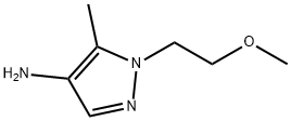 1-(2-甲氧基乙基)-5-甲基-1H-吡唑-4-胺 结构式