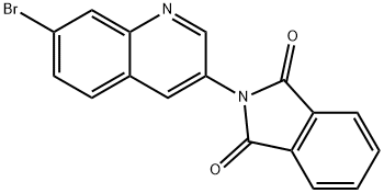 1H-Isoindole-1,3(2H)-dione, 2-(7-bromo-3-quinolinyl)- 结构式