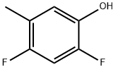 Phenol, 2,4-difluoro-5-methyl- 结构式