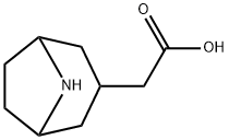 2-(8-氮杂双环[3.2.1]辛基-3-基)乙酸 结构式