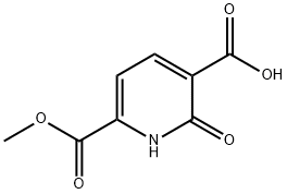 6-甲酯基-2-氧杂-1,2-二氢吡啶-3-羧酸 结构式