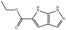 PYRROLO[2,3-C]PYRAZOLE-5-CARBOXYLIC ACID, 1,6-DIHYDRO-, ETHYL ESTER 结构式