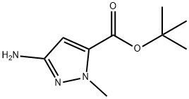 tert-butyl 3-amino-1-methyl-1H-pyrazole-5-carboxylate 结构式