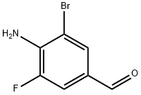 Benzaldehyde, 4-amino-3-bromo-5-fluoro- 结构式