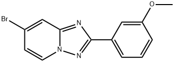 [1,2,4]Triazolo[1,5-a]pyridine, 7-bromo-2-(3-methoxyphenyl)- 结构式