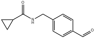 Cyclopropanecarboxamide, N-[(4-formylphenyl)methyl]- 结构式