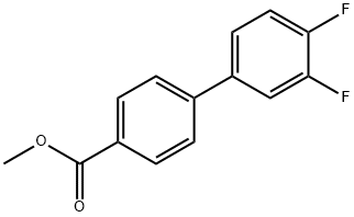 [1,1'-Biphenyl]-4-carboxylic acid, 3',4'-difluoro-, methyl ester 结构式