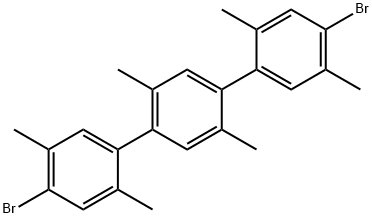 4,4"-dibromo-2,2',2",5,5',5"-hexamethyl-1,1':4',1"-terphenyl 结构式