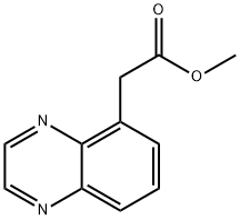 5-Quinoxalineacetic acid, methyl ester 结构式