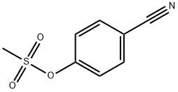 Benzonitrile, 4-[(methylsulfonyl)oxy]- 结构式