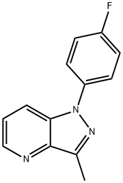 1H-Pyrazolo[4,3-b]pyridine, 1-(4-fluorophenyl)-3-methyl- 结构式