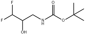 3-(BOC-氨基)-1,1-二氟-2-丙醇 结构式