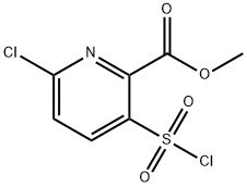methyl 6-chloro-3-(chlorosulfonyl)pyridine-2-carboxylate 结构式
