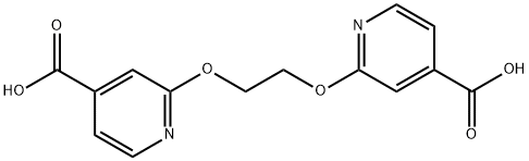 2-{2-[(4-羧基吡啶-2-基)氧基]乙氧基}吡啶-4-羧酸 结构式
