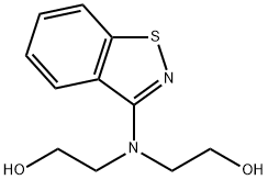 Ethanol, 2,2'-(1,2-benzisothiazol-3-ylimino)bis- 结构式