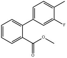 [1,1'-Biphenyl]-2-carboxylic acid, 3'-fluoro-4'-methyl-, methyl ester 结构式