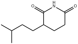 3-(3-甲基丁基)哌啶-2,6-二酮 结构式