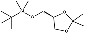 Silane, [[(4R)-2,2-dimethyl-1,3-dioxolan-4-yl]methoxy](1,1-dimethylethyl)dimethyl- (9CI) 结构式