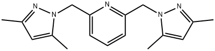 2,6-BIS((3,5-DIMETHYL-1H-PYRAZOL-1-YL)METHYL)PYRIDINE 结构式