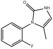 1-(2-fluorophenyl)-5-methyl-2,3-dihydro-1H-imidazol-2-one 结构式