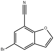 5-溴苯并呋喃-7-腈 结构式