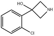 3-Azetidinol, 3-(2-chlorophenyl)- 结构式