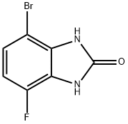 4-溴-7-氟-1H-苯并[D]咪唑-2(3H)-酮 结构式