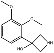 3-(2,3-二甲氧基苯基)氮杂环丁烷-3-醇 结构式