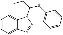 1-(1-(苯硫基)丙基)-1H-苯并[D][1,2,3]三唑 结构式