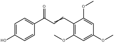 E)-1-(4-Hydroxy-phenyl)-3-(2,4,6-trimethoxy-phenyl)-propenone 结构式