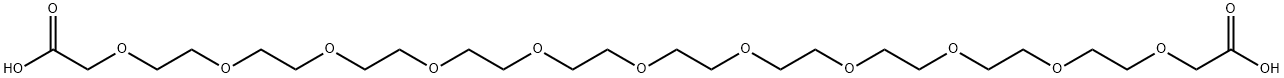 HOOCCH2O-PEG10-CH2COOH 结构式