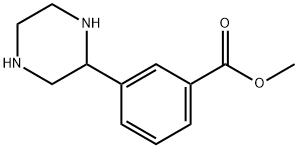 methyl 3-(piperazin-2-yl)benzoate 结构式