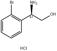 (2R)-2-AMINO-2-(2-BROMOPHENYL)ETHAN-1-OL HYDROCHLORIDE 结构式