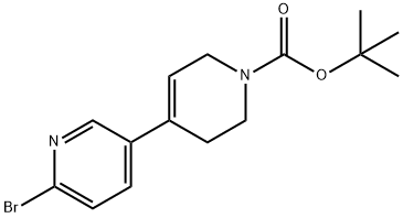 tert-Butyl 6-bromo-3',6'-dihydro-[3,4'-bipyridine]-1'(2'H)-carboxylate 结构式