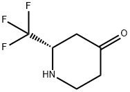 4-Piperidinone, 2-(trifluoromethyl)-, (2S)- 结构式
