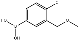 4-chloro-3-(methoxymethyl)phenyl]boronic acid 结构式