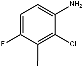 Benzenamine, 2-chloro-4-fluoro-3-iodo- 结构式