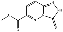 1,2,4-Triazolo[4,3-b]pyridazine-6-carboxylic acid, 2,3-dihydro-3-thioxo-, methyl ester 结构式
