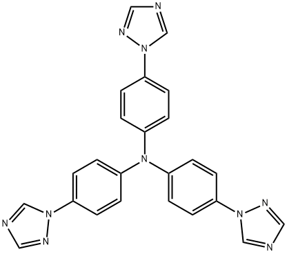 tris(4-(1H-1,2,4-triazol-1-yl)phenyl)amine 结构式